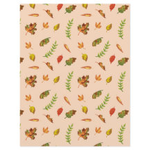 Feuille plate en papier Automne Brise