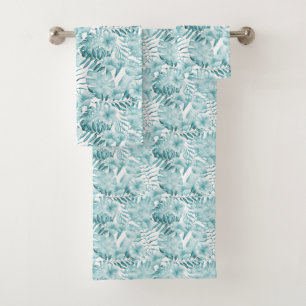 Feuille tropical Aqua   