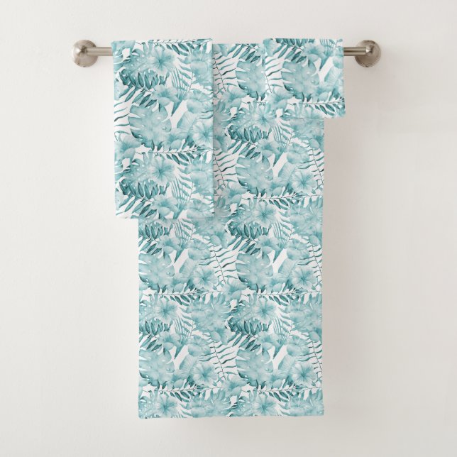 Feuille tropical Aqua    (En situation)