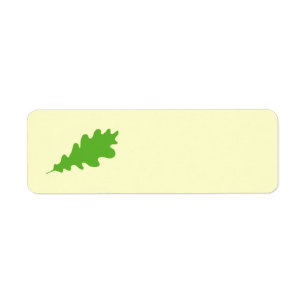 Feuille verte, conception de feuille de chêne