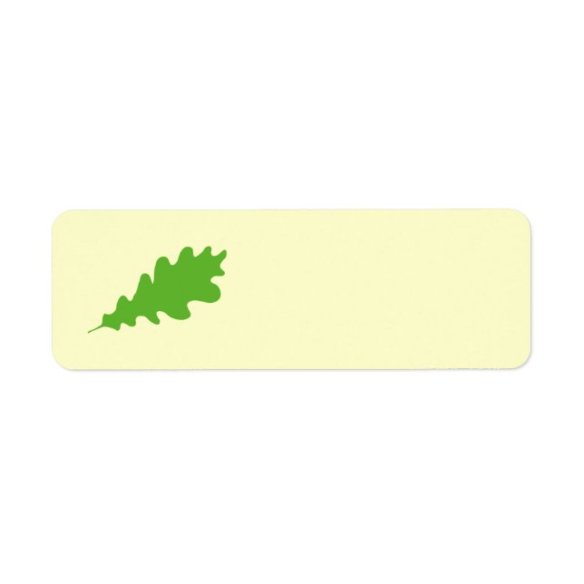 Feuille verte, feuilles de chêne Design. (Devant)