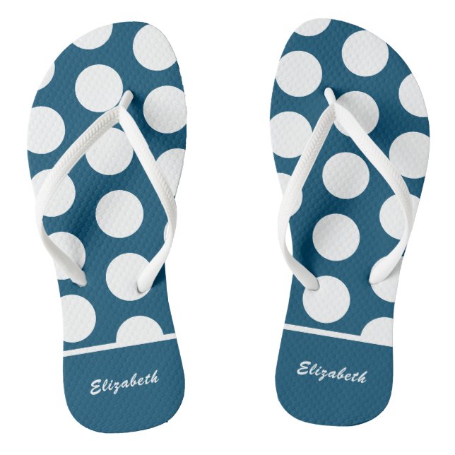 Feuilles à tongs à points de polka monogramme (Semelle)