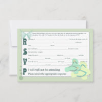 Feuilles à tongs colorées RSVP vert