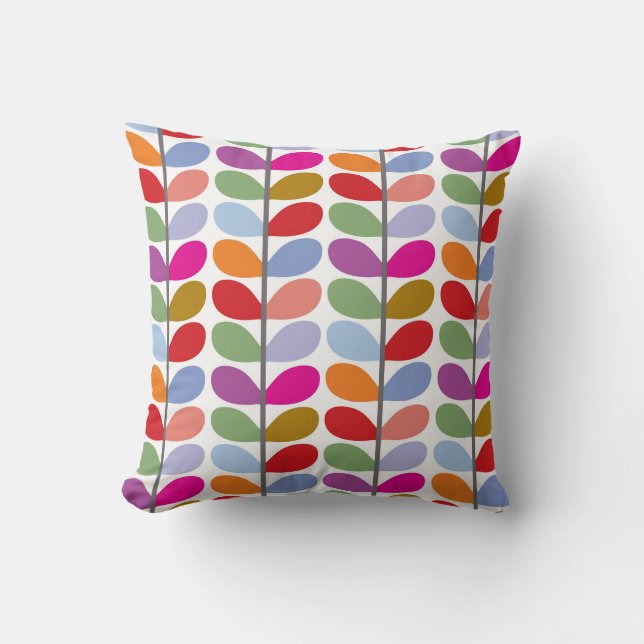 Feuilles Abstraits au printemps / Coussin de coule (Recto)