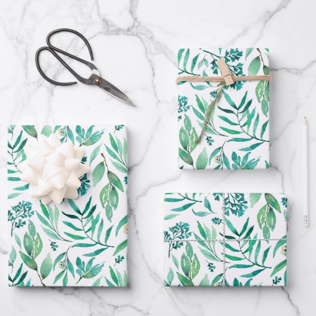 Feuilles aquarelle (Recto)