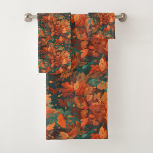 Feuilles Aquarelles Rustiques Chaudes - Esthétique