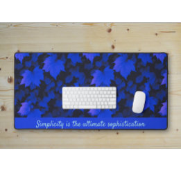 Feuilles automnaux bleu paisible