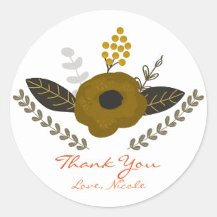 Feuilles botaniques & Stickers Gold Vintage