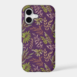 Feuilles botaniques : un dos violet époustouflant