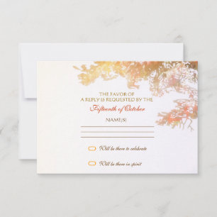 feuilles d'arbre colorées design élégant de RSVP