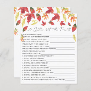 Feuilles d'automne - 20 questions sur les Parents