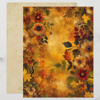 Feuilles d'automne 8,5 x 11 Papier à papier du blo