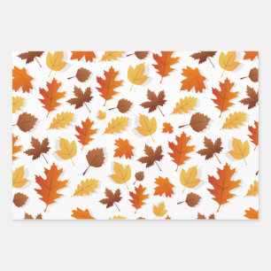 Feuilles d'automne/automne Thanksgiving emballage 