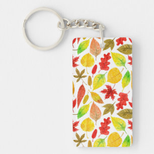 Feuilles d'automne blanc