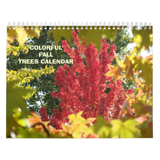 Feuilles d'automne CALENDRIER Automne Arbres Calen (Protection)