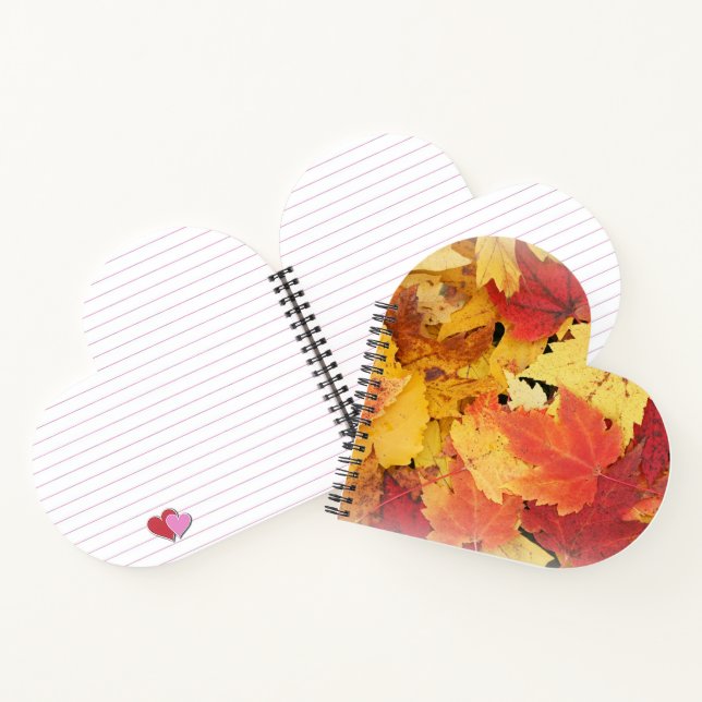 Feuilles d'automne Carnet spiral (Intérieur)