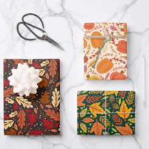 Feuilles d'automne de la forêt automnale Citrouill