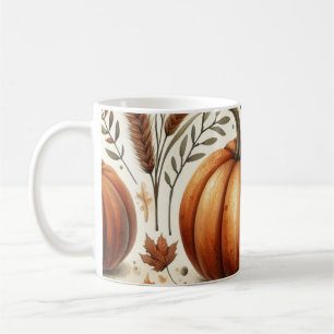 Feuilles d'automne de l'aquarelle de la Mug citrou