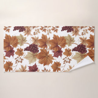 Feuilles d'automne et raisins de vignoble
