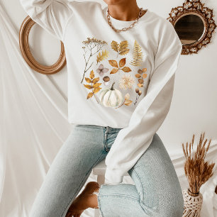 Feuilles d'automne et Sweatshirt Citrouille