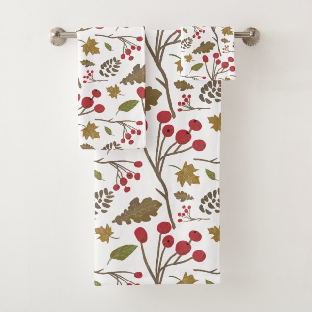 Feuilles d'automne feuillage saint motif de la cou (En situation)