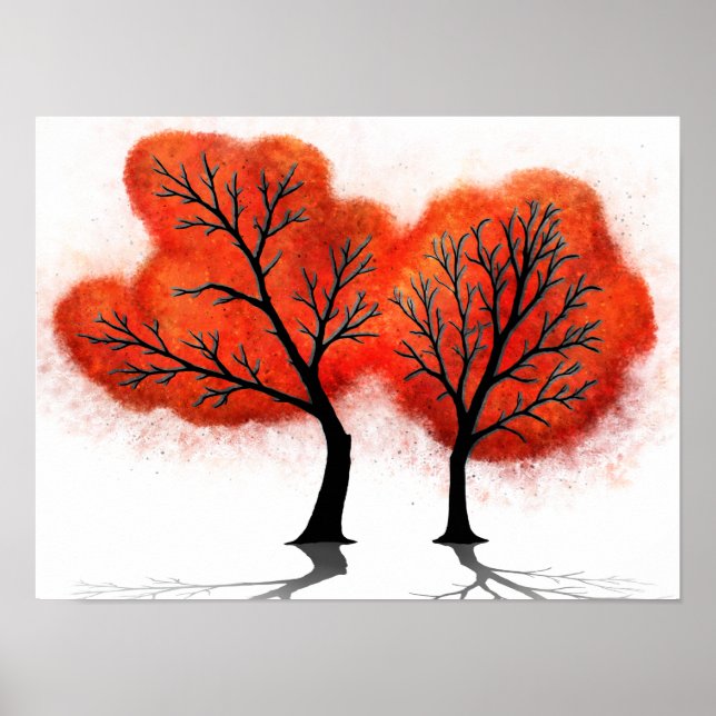 Feuilles d'automne - Impression Art numérique (Devant)