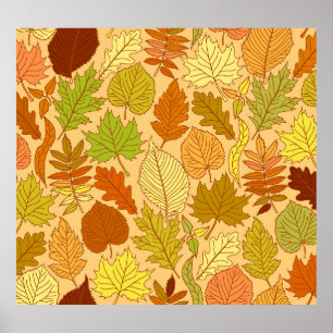 Feuilles d'automne : impression en tissu transpare