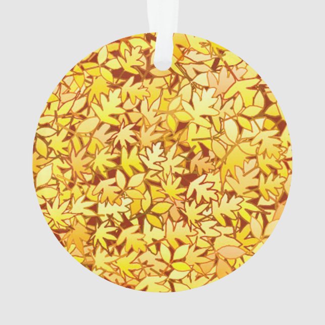 Feuilles d'automne, jaune doré (dos)
