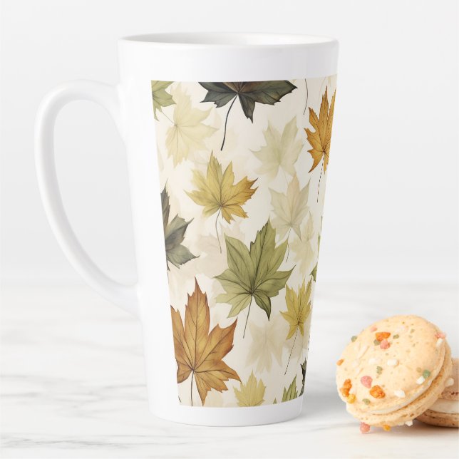 Feuilles d'automne Latte Mug (En situation)