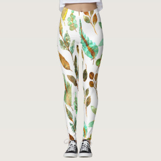 Feuilles d'automne Leggings Motifs