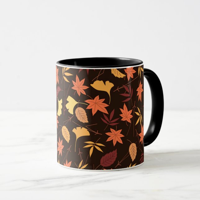 Feuilles d'automne Mug (Devant droit)