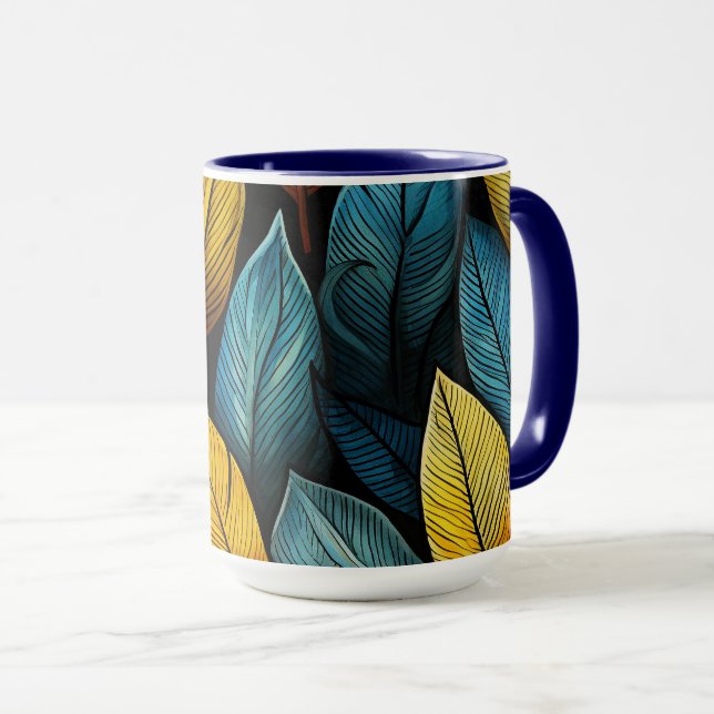 Feuilles d'automne - mug (Devant droit)