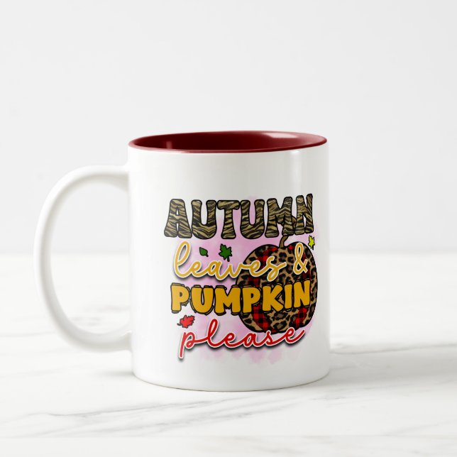 Feuilles d'automne Mug (Gauche)