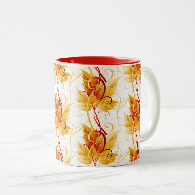 Feuilles d'automne Mug (Devant droit)
