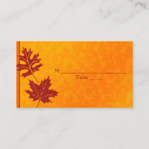 Feuilles d'automne Occasion spéciale Cartes de lie