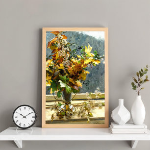 Feuilles d'automne, Olga Wisinger-Florian Affiche