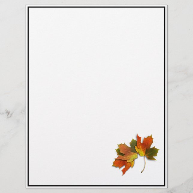 Feuilles D'Automne Orange Et Doré (Devant)