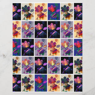 Feuilles d'automne Russe Patchwork Scrapbook Papie