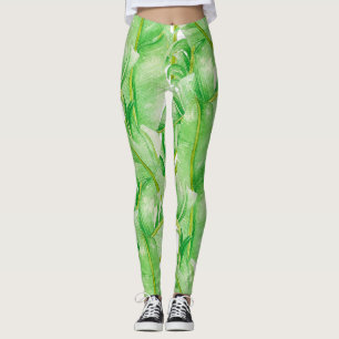 Feuilles de bananes sur Leggings