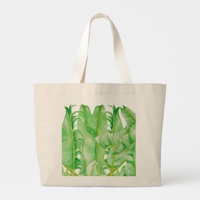 Feuilles de bananes sur un sac Jumbo (Dos)