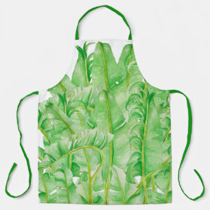 Feuilles de bananes sur un tablier