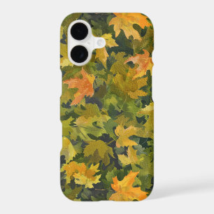 Feuilles de érable vert doré inspirées de l'automn