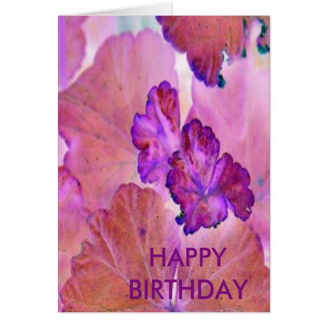 Feuilles de géranium rose (Devant)