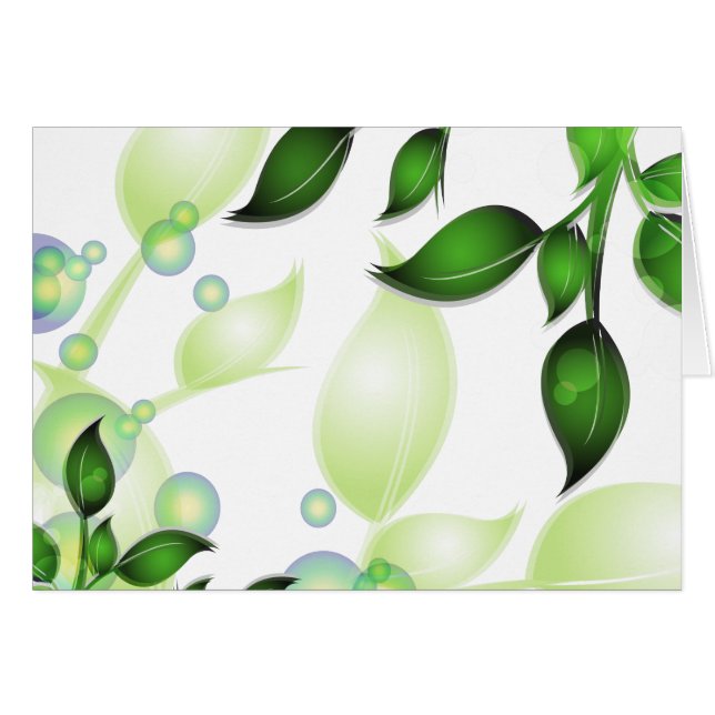 Feuilles de jardin frais sur blanc (Devant horizontal)