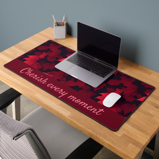 Feuilles de l'automne rouge vif (Bureau 2)