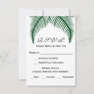 Feuilles de palme tropicale RSVP