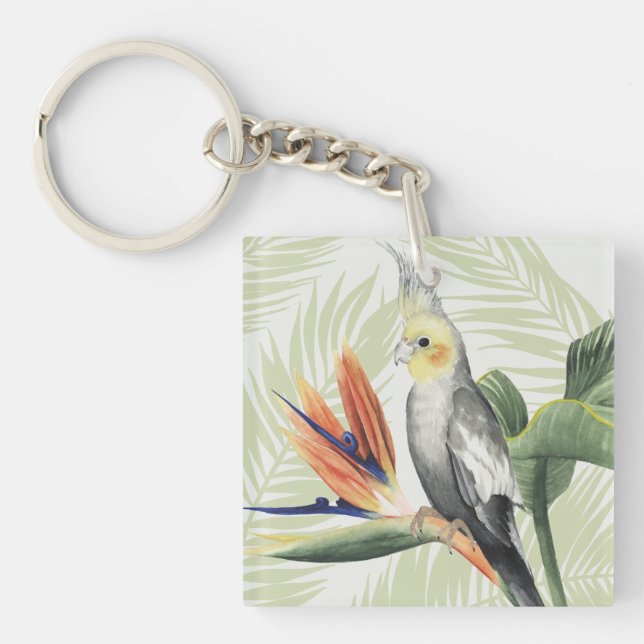 Feuilles de palmiers à oiseaux noirs (Devant)