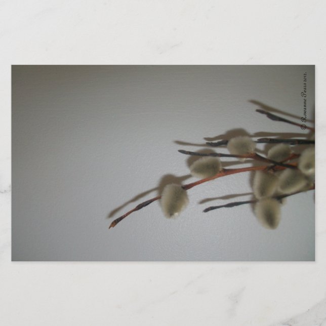 Feuilles de papeterie (PussyWillows) DDAPesigns ©️ (Devant)