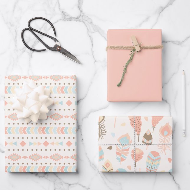 Feuilles de papier à envelopper de 19 po x 29 po,  (Recto)