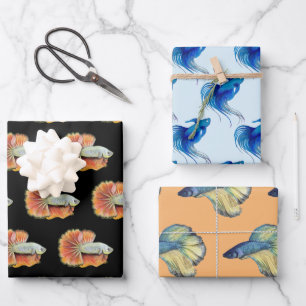 Feuilles de papier à envelopper de Betta Fish